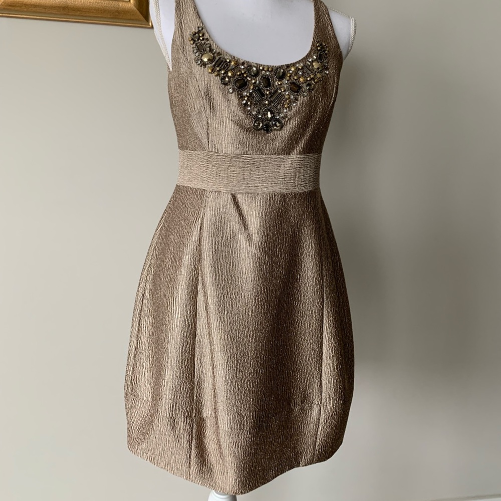 Gorgeous Embellished gold dress perfect for any celebration